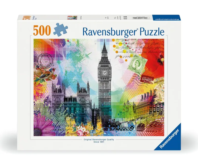 Пъзел Ravensburger 12000309 Картичка от Лондон, 500 части