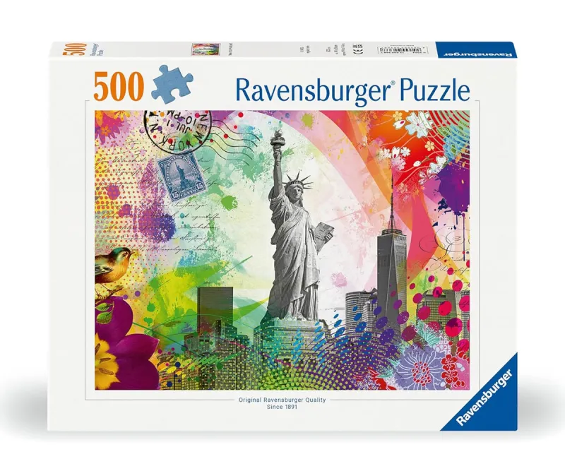 Пъзел Ravensburger 12000368 Картичка от Ню Йорк, 500 части