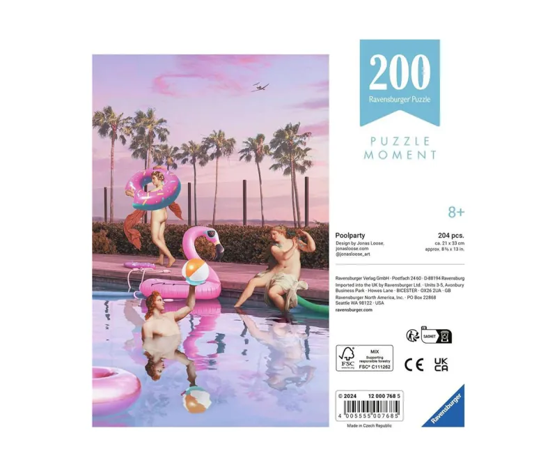 Пъзел Ravensburger 12000768 Парти в басейн, 200 части