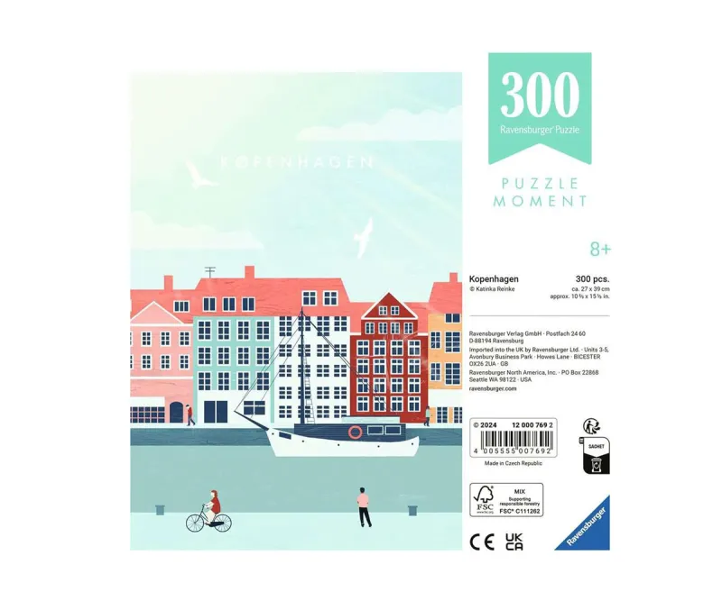 Пъзел Ravensburger 12000769 Копенхаген, 300 части