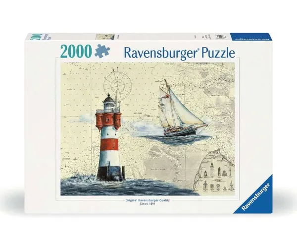 Пъзел Ravensburger 2 000 части Романтичен фар