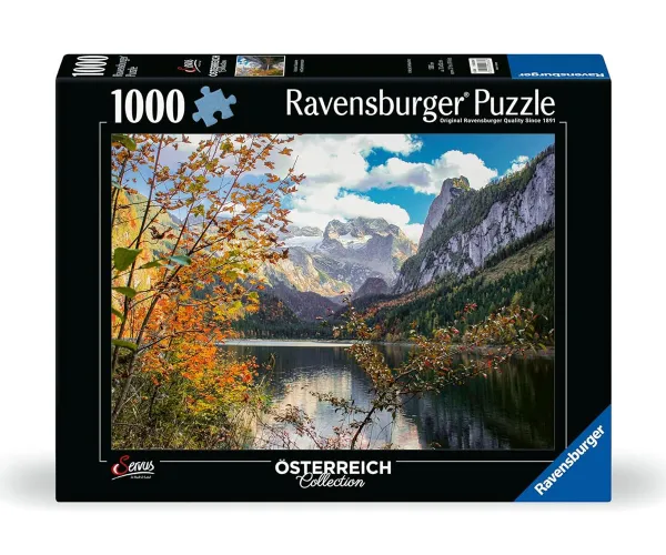 Пъзел Ravensburger 12000834 Езеро Gosausee, 1000 части