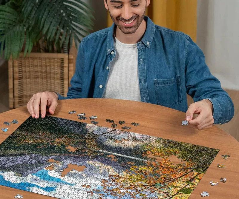 Пъзел Ravensburger 12000834 Езеро Gosausee, 1000 части