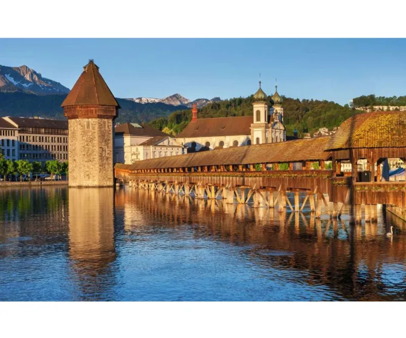 Пъзел Ravensburger 12000882 Мостът Капелбрюке, 200 части