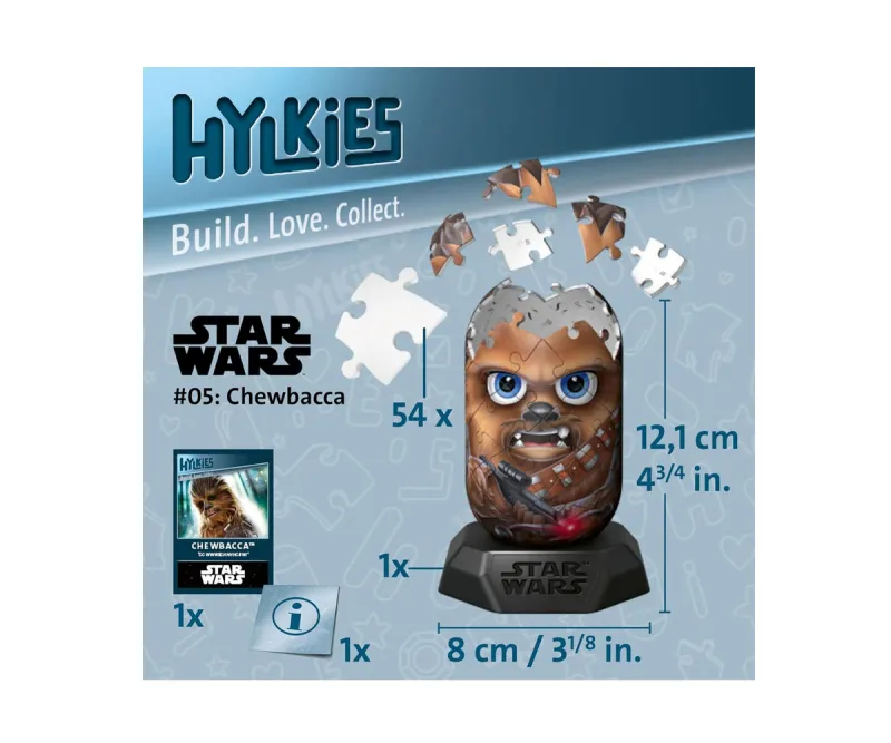 3D пъзел Ravensburger Hylkies 05 Чубака, 54 части