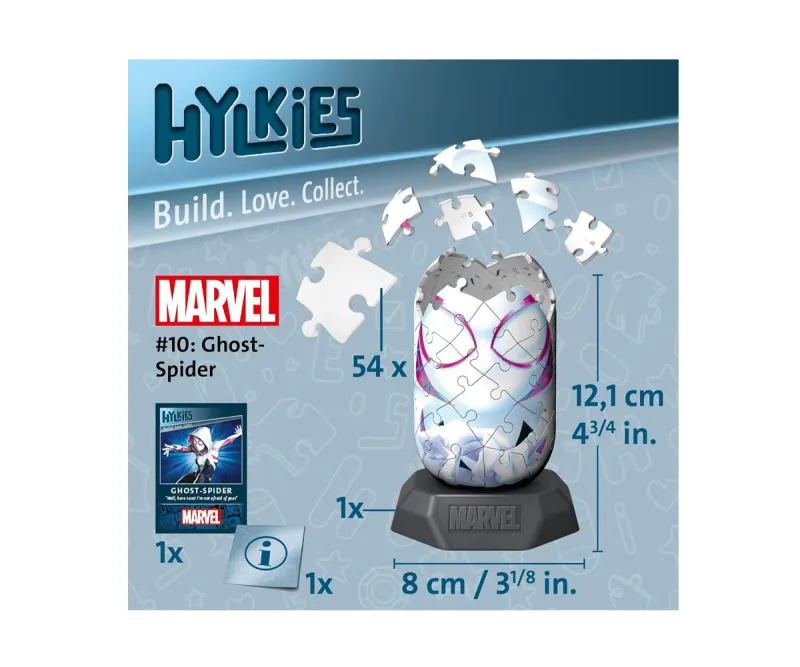 3D пъзел Ravensburger Hylkies 10 Ghost-Spider, 54 части