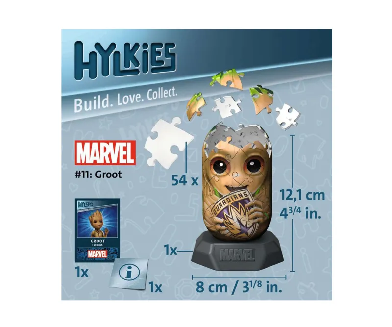 3D пъзел Ravensburger Hylkies 11 Грут, 54 части