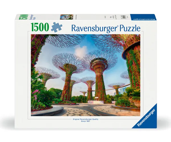 Пъзел Ravensburger 1 500 части Градина край залива в Сингапур