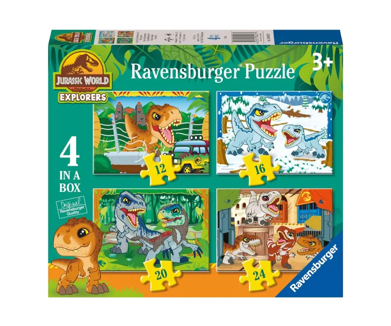 Пъзел Ravensburger Джурасик свят 4 в 1, 12/16/20/24 части
