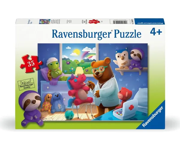 Пъзел Ravensburger Болница за плюшени играчки, 35 части