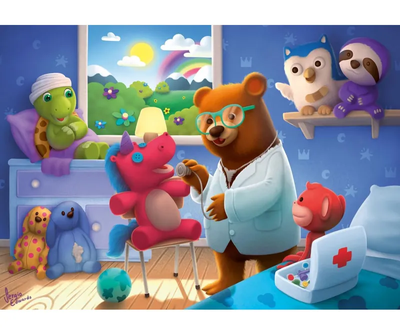 Пъзел Ravensburger Болница за плюшени играчки, 35 части