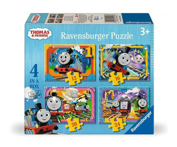 Пъзел Ravensburger Влакчето Томас 4 в 1, 12/16/20/24 части