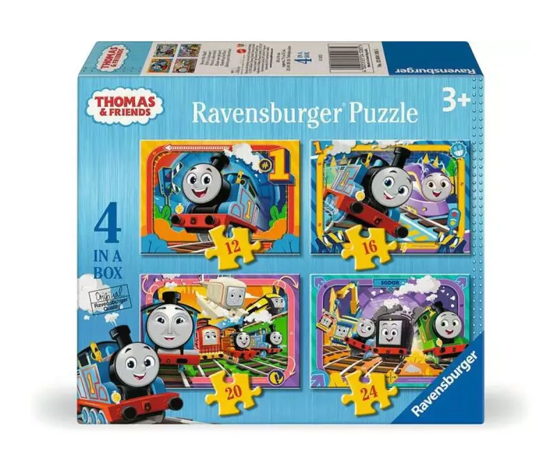 Пъзел Ravensburger Влакчето Томас 4 в 1, 12/16/20/24 части