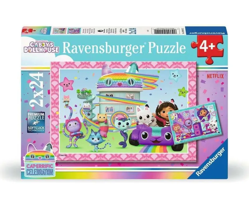 Пъзел Ravensburger Gabby's Dollhouse, 2 x 24 части