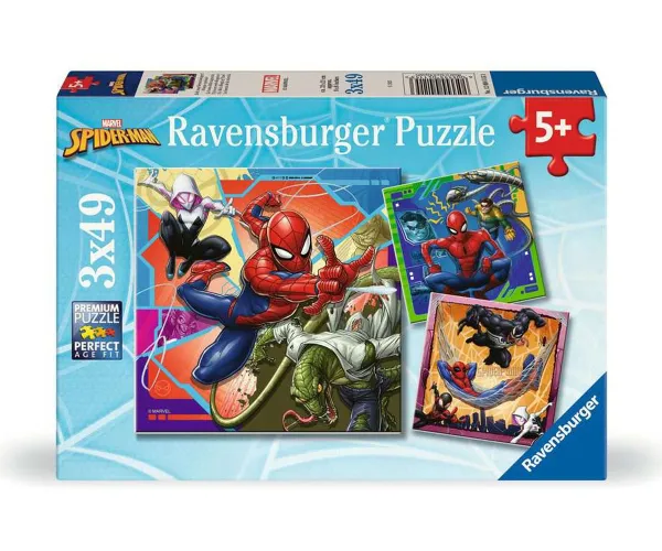 Пъзел Ravensburger Марвел Спайдърмен, 3 x 49 части