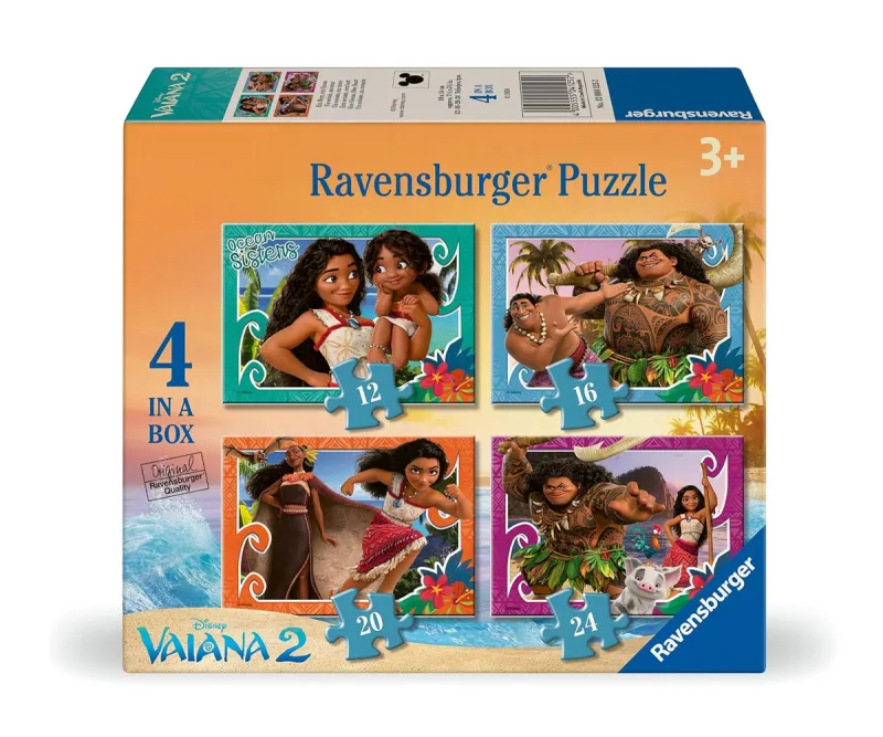 Пъзел Ravensburger Моана 2 4 в 1, 12/16/20/24 части