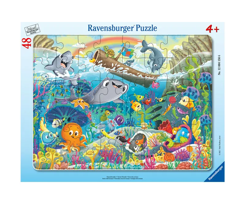 Пъзел Ravensburger Приятели в океана, 48 части