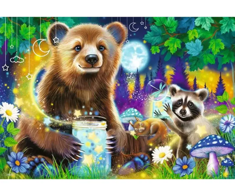 Пъзел Ravensburger Горски приятели, 2 x 24 части