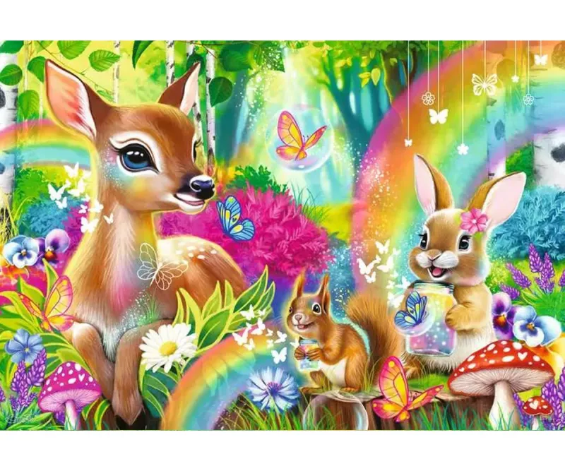 Пъзел Ravensburger Горски приятели, 2 x 24 части