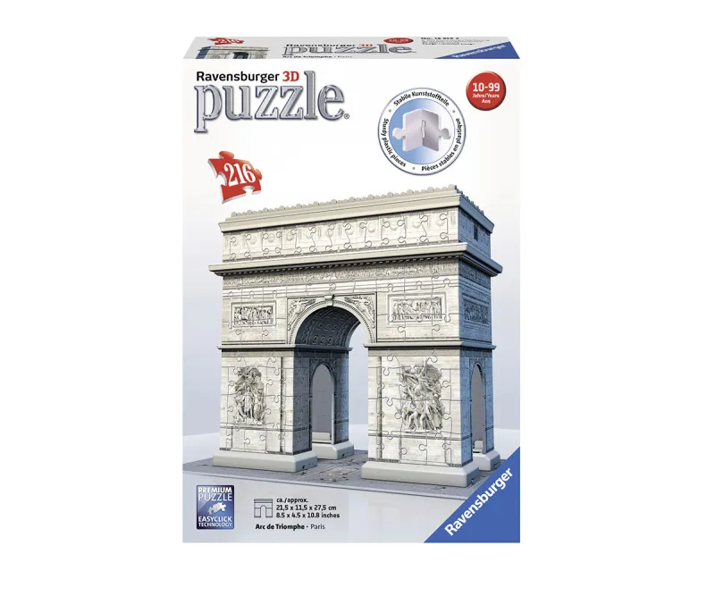 3D пъзел Ravensburger Триумфалната арка, 216 елемента