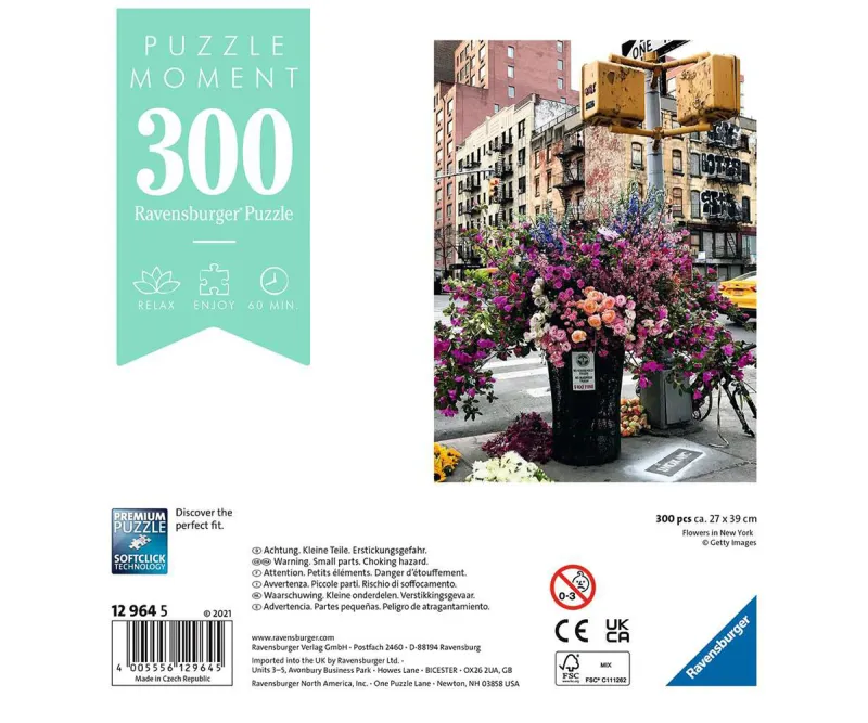 Пъзел Ravensburger Moment 12964 Цветя в Ню Йорк, 300 части
