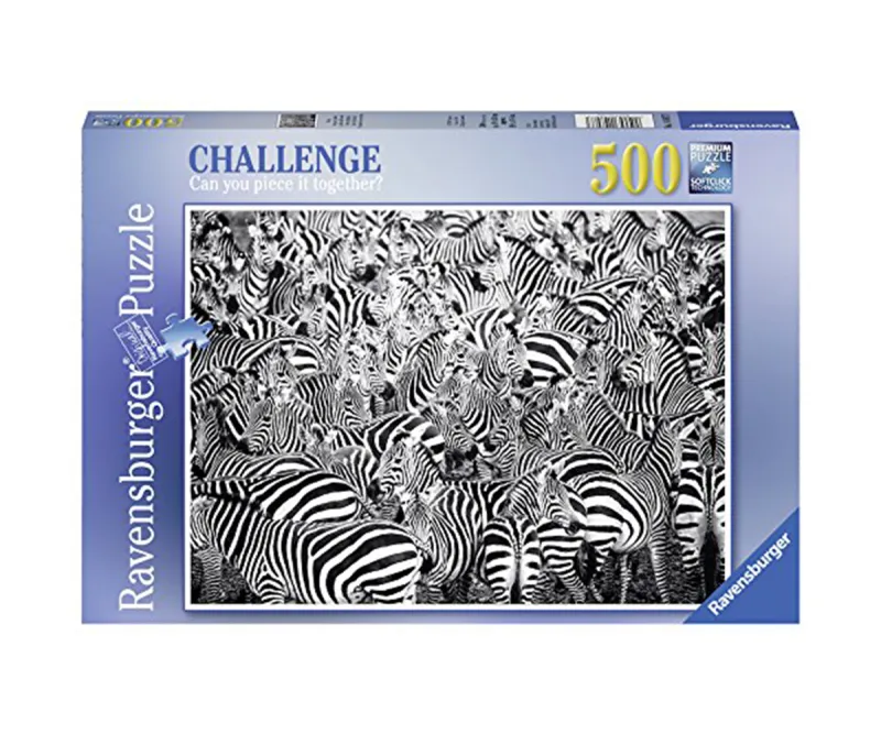 Пъзел Ravensburger 14807 Зебри, 500 части