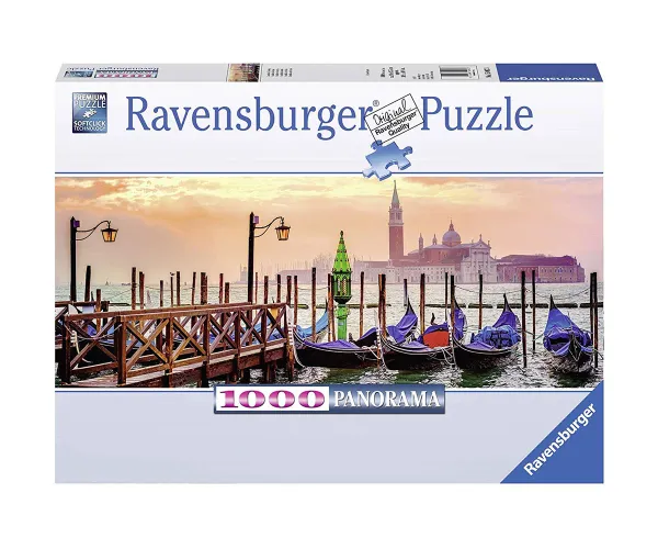 Пъзел Ravensburger 15082 Гондоли във Венеция, 1000 части