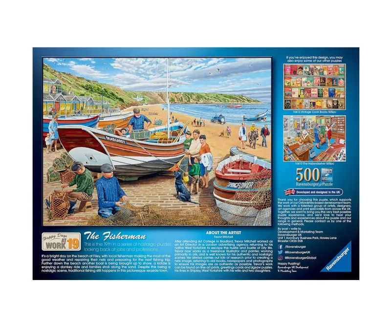 Пъзел Ravensburger 16414 Рибарят, 500 части