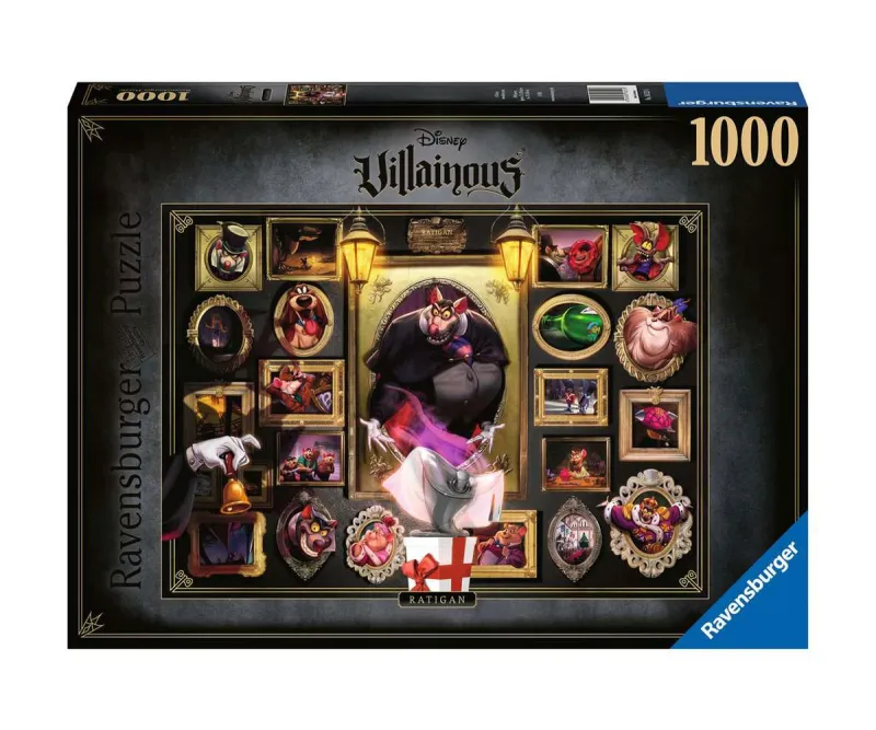 Пъзел Ravensburger 16521 Дисни злодей Ратиган, 1000 части