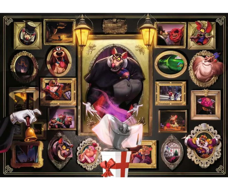 Пъзел Ravensburger 16521 Дисни злодей Ратиган, 1000 части
