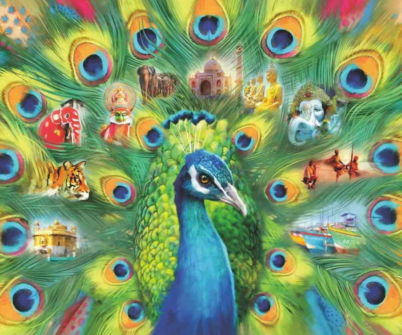 Пъзел Ravensburger 2 000 части Земя на пауни