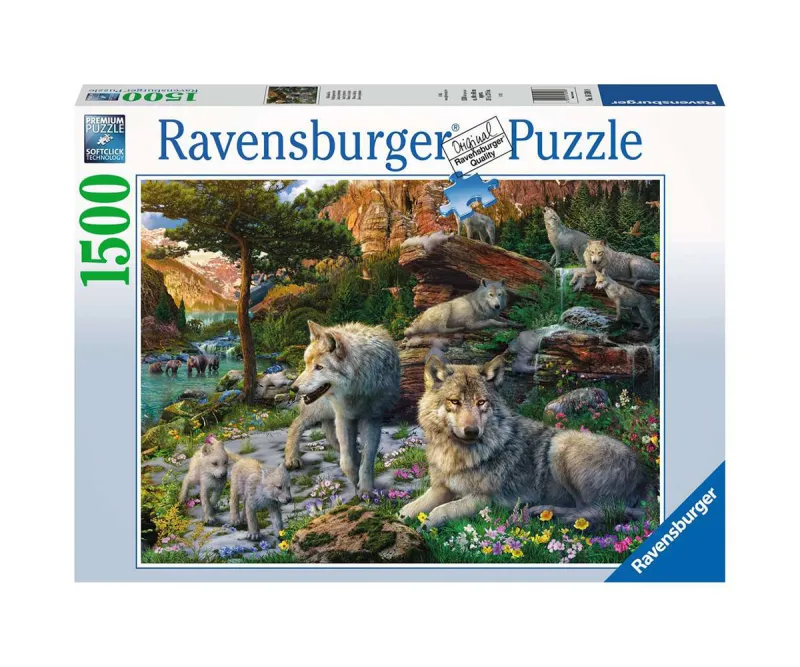 Пъзел Ravensburger 1 500 части Глутница вълци