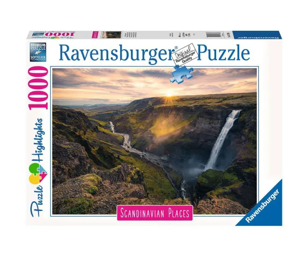 Пъзел Ravensburger 16738 Водопад Хайфос, Исландия, 1000 части