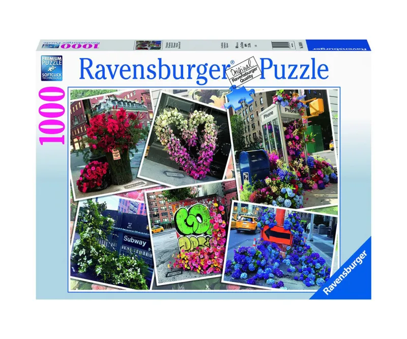 Пъзел Ravensburger 16819 Цветя в Ню Йорк, 1000 части
