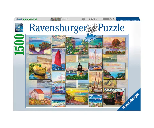 Пъзел Ravensburger 1 500 части Крайбрежен колаж