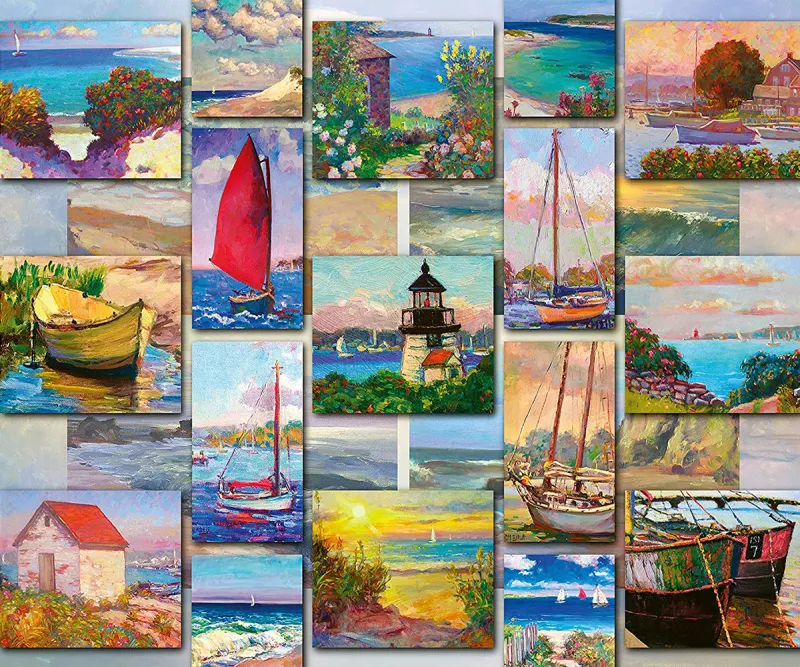 Пъзел Ravensburger 1 500 части Крайбрежен колаж