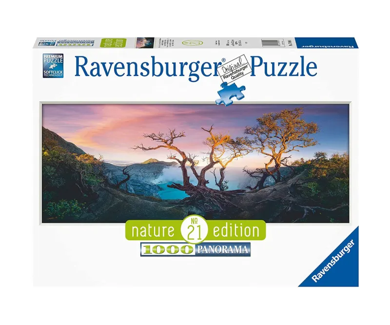 Пъзел панорама Ravensburger 17094 Езеро Иджен, Ява, 1000 части