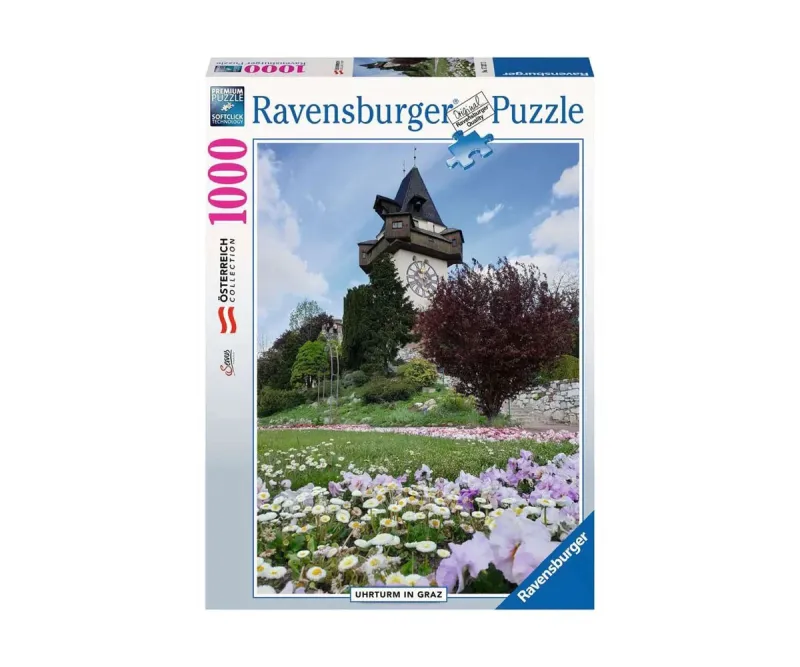 Пъзел Ravensburger 17327 Часовникова кула в Грац, 1000 части