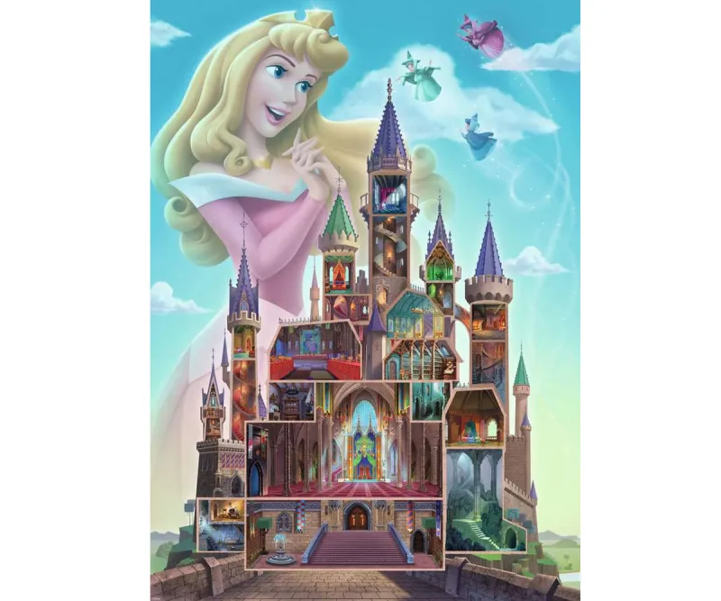 Пъзел Ravensburger 17338 Дисни замъкът на Аврора, 1000 части