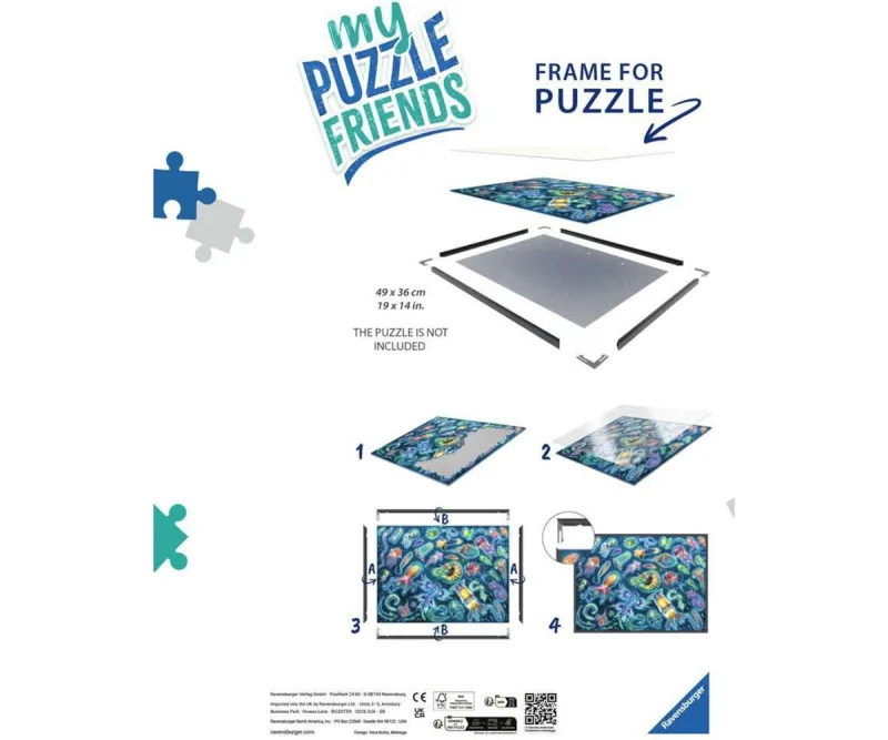Рамка за пъзел Ravensburger 500 части, формат 50 x 37 см