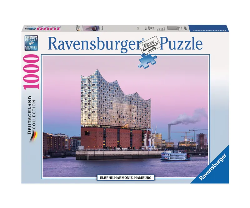 Пъзел Ravensburger 19784 Елбска филхармония Хамбург, 1000 части