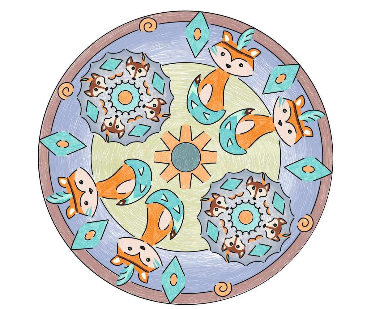 Комплект за рисуване Ravensburger Mandala Designer Midi – Бохо стил