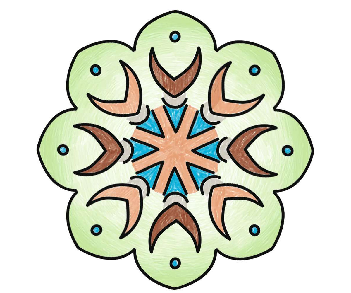 Комплект за рисуване Ravensburger Mandala Designer Midi – Бохо стил