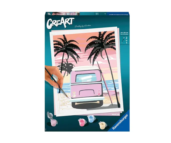 Рисуване по номера Ravensburger CreArt Животът на плажа
