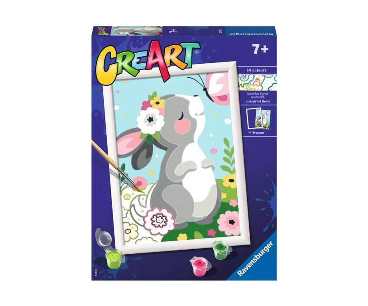 Рисуване по номера Ravensburger CreArt 24 x 18 см – Красиво зайче