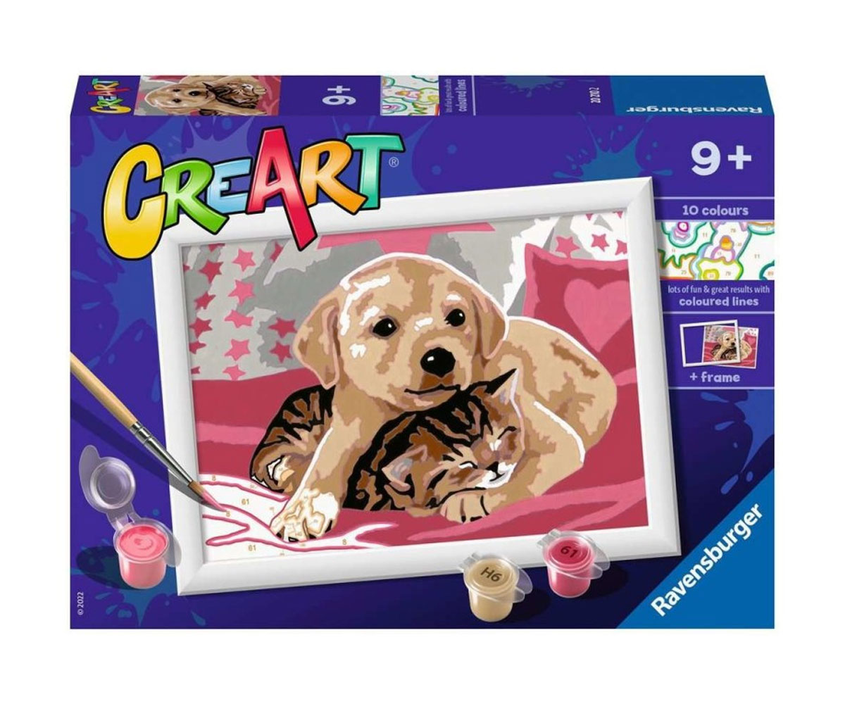 Рисуване по номера Ravensburger CreArt – Приятели на одеяло