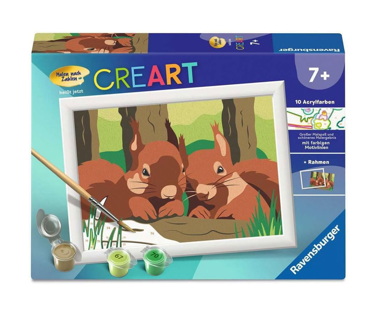 Рисуване по номера Ravensburger CreArt – Стабилни приятели