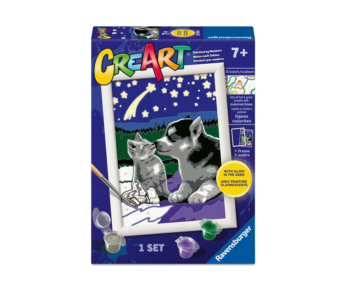 Рисуване по номера Ravensburger CreArt – Стабилни приятели