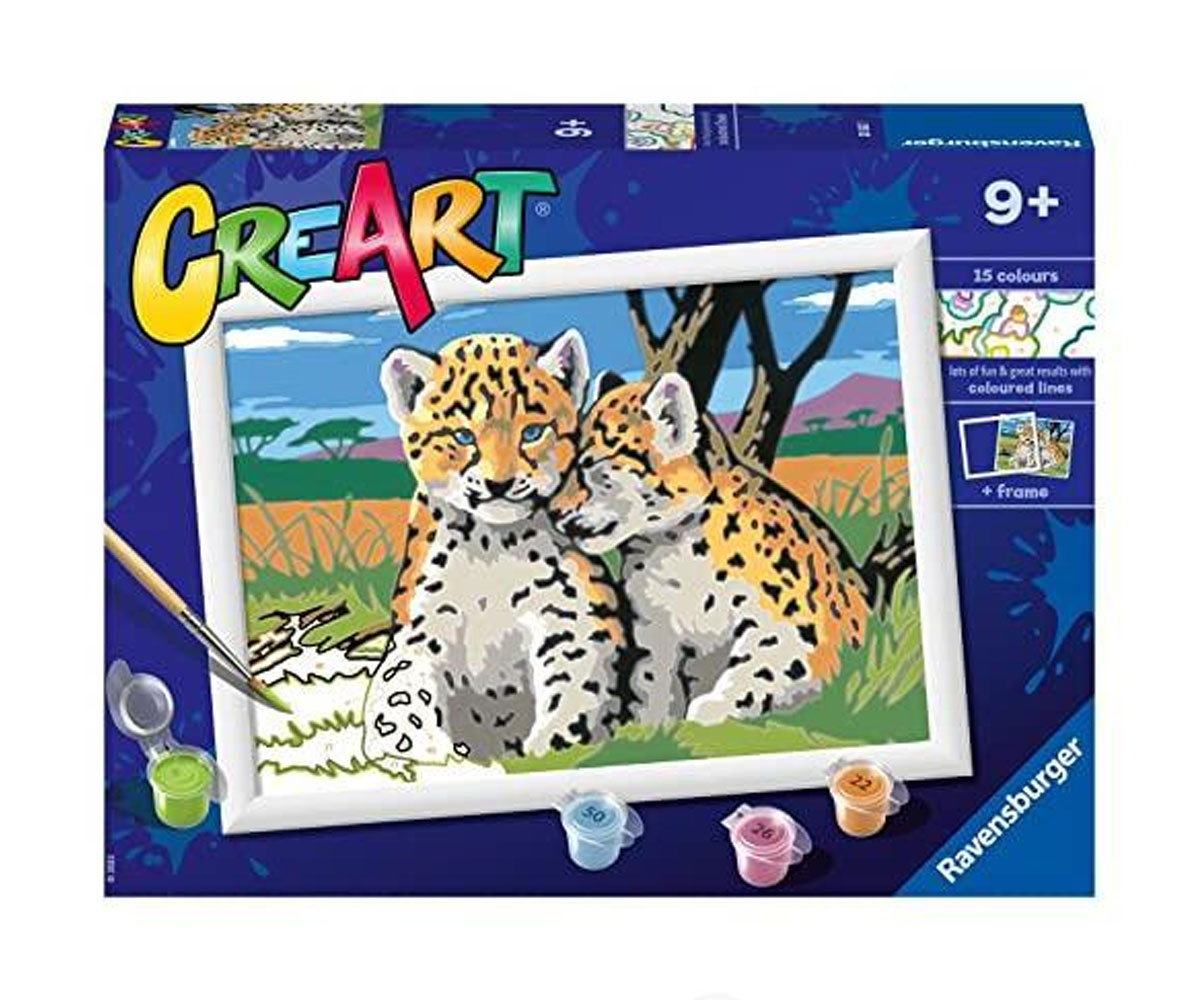 Рисуване по номера Ravensburger CreArt – Сафари приятели