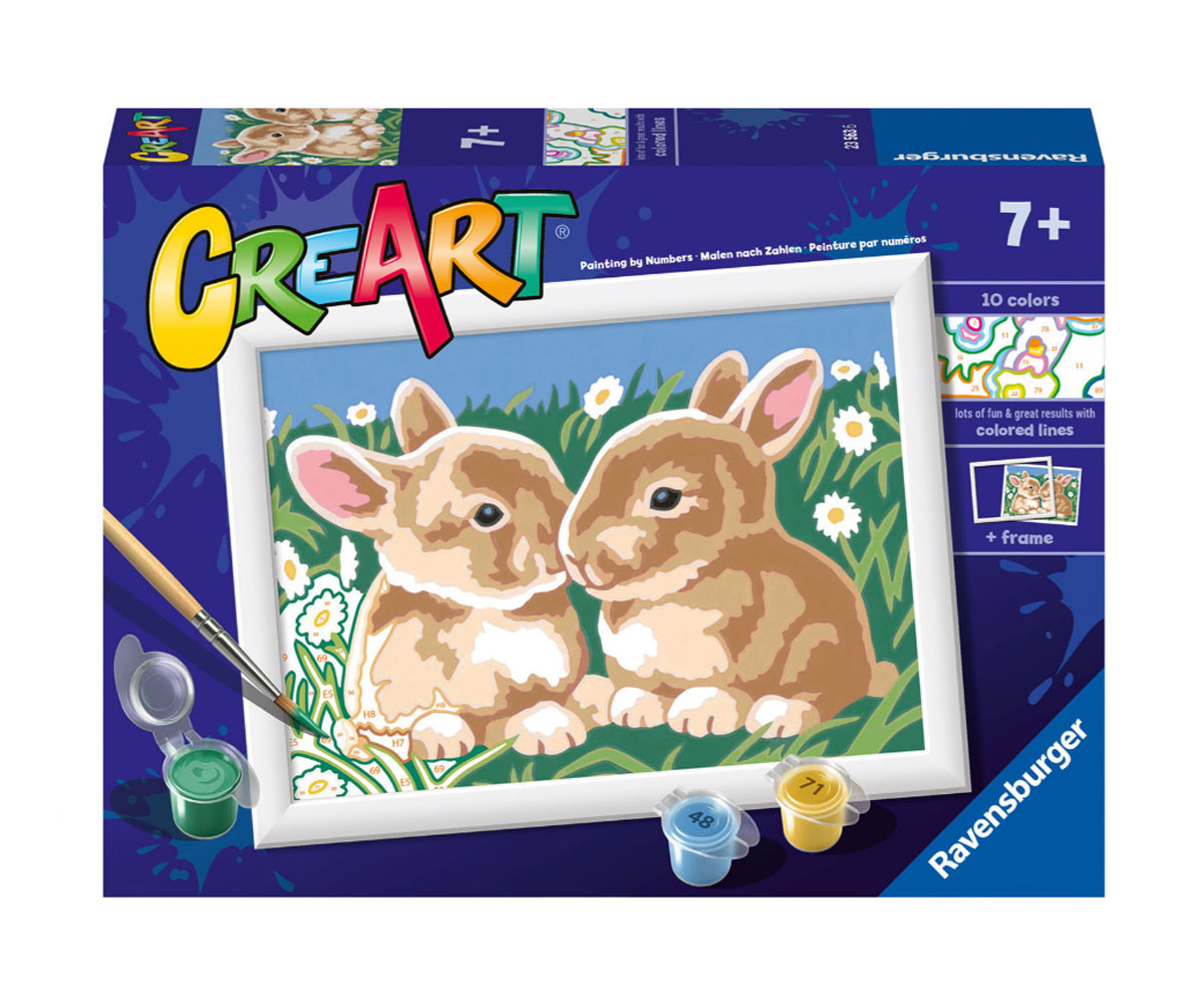 Рисуване по номера Ravensburger CreArt – Сафари приятели